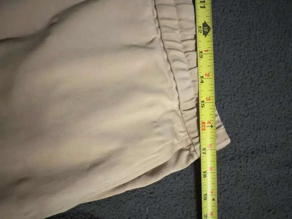 Banana Republic Traveler Relaxed Tapered Fit Pants Tan Size L